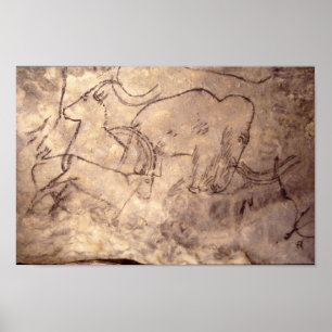 Rouffignac Cave painting Poster