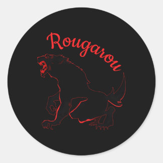 Rougarou Legend Of The Night Werewolf Shapeshifter Classic Round Sticker