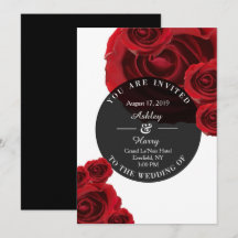 Rouge Flora Wedding Invitations