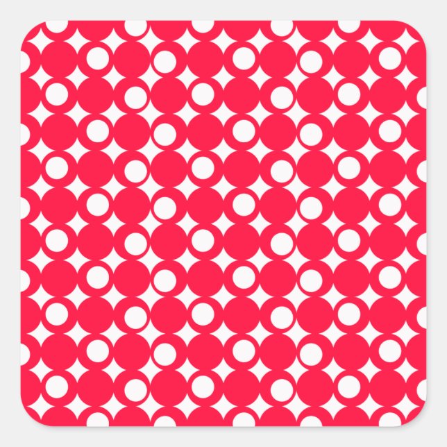 Rouge Mod Ball Design @ Emporio Moffa Square Sticker (Front)