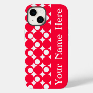 Rouge Mod Ball Design with name Case-Mate iPhone 14 Case