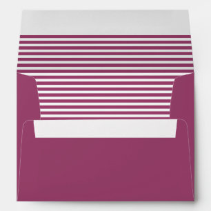 Rouge Red and White Striped Envelopes