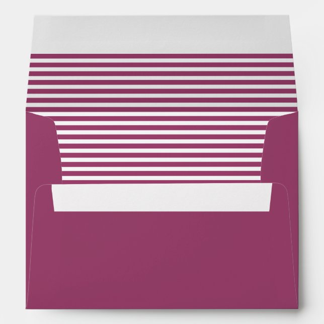 Rouge Red and White Striped Envelopes (Back (Bottom))