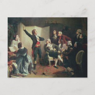 Rouget de Lisle  singing the Marseillaise Postcard
