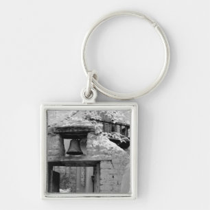 Rough adobe bell in entryway, Santa Fe, New Key Ring