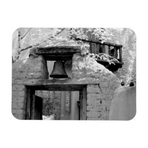 Rough adobe bell in entryway, Santa Fe, New Magnet