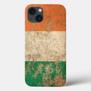 Rough Aged Vintage Irish Flag iPhone 13 Case