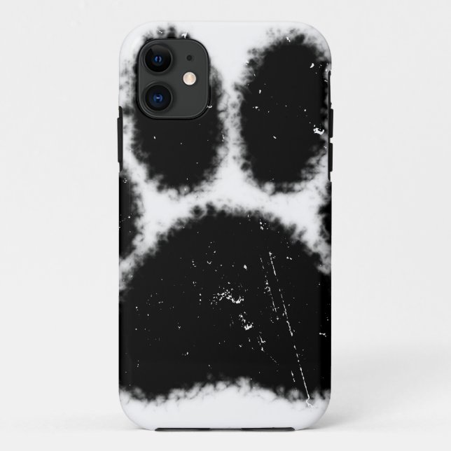 Rough And Distressed Dog Paw Print Case-Mate iPhone Case (Back)