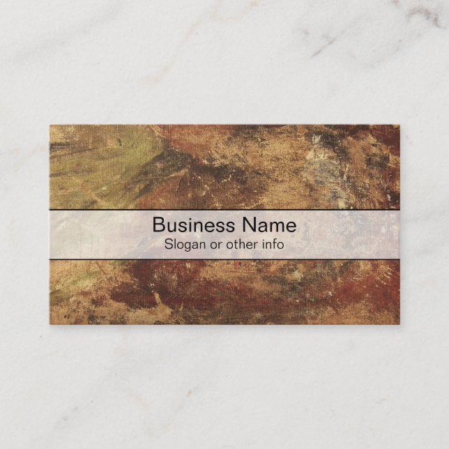 Rough and Weathered Grunge Texture Business Card (Front)