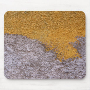 Rough Beton Grey Yellow Construction Wall Mouse Mat