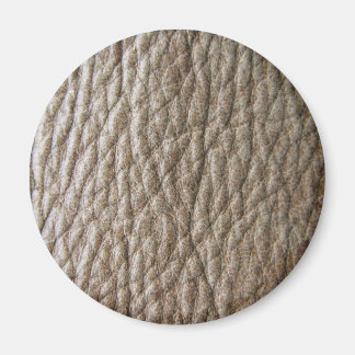 Rough brown faux leather texture, lots of creases magnet