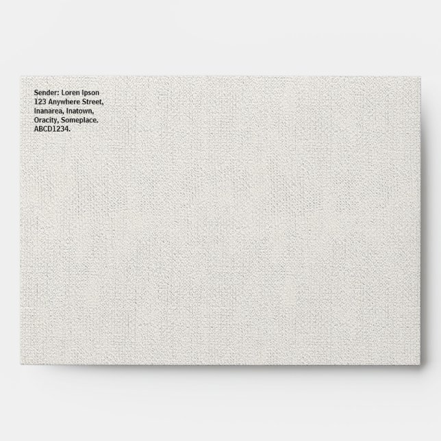 Rough Canvas Look Envelopes (Front)