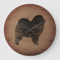 Rough Chow Chow Silhouette Rustic Style