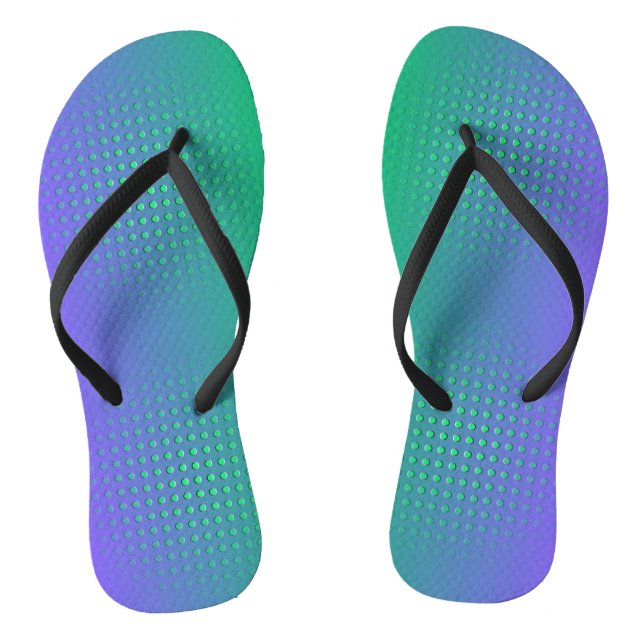 Rough Chrome Gradient Flip Flops (Footbed)