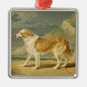 Rough-coated Collie, 1809 (oil on board) Metal Tree Decoration