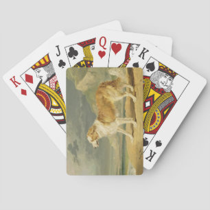 Rough-coated Collie, 1809 (oil on board) Playing Cards