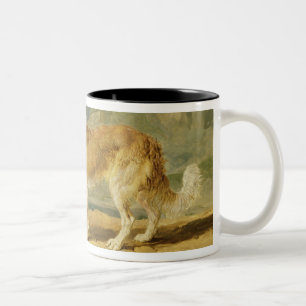 Rough-coated Collie, 1809 (oil on board) Two-Tone Coffee Mug