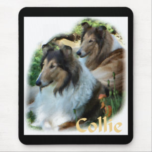Rough Collie Art Gifts Mouse Mat