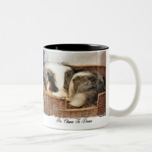 Rough Collie Art Gifts Two-Tone Coffee Mug