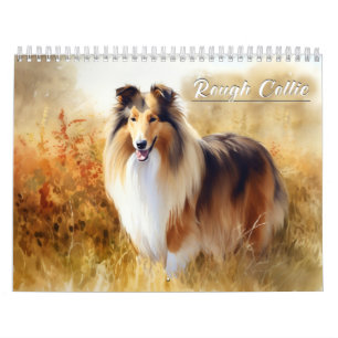 Rough Collie Calendar, any year Calendar