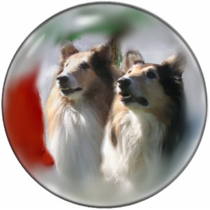 Rough Collie Christmas Gifts Photo Sculpture Decoration