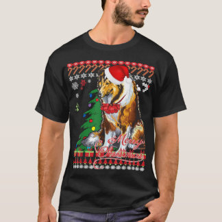 Rough Collie Christmas Sweater 