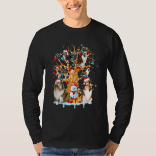Rough Collie Christmas Tree Ornament Dog Xmas T-Shirt