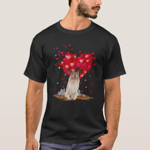 Rough Collie Dog Lover Heart Shape Rough Collie Va T-Shirt