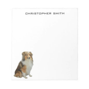 Rough Collie Dog Notepad
