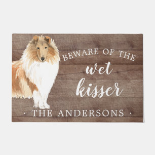 Rough Collie Dog Personalised Door Mat