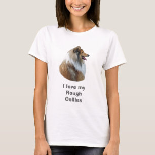 Rough Collie dog portrait photo T-Shirt