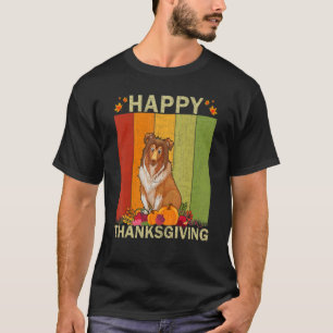 Rough Collie Dog Retro Graphic Family Matching Tha T-Shirt
