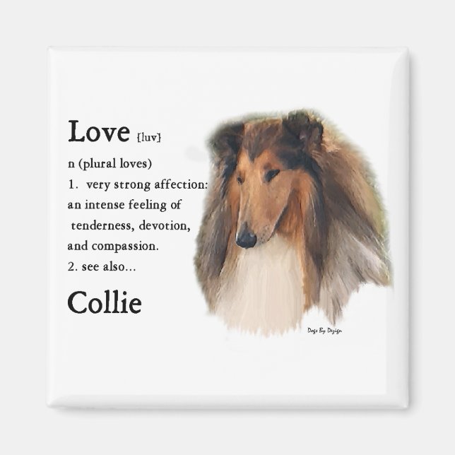 Rough Collie Gifts Magnet (Front)