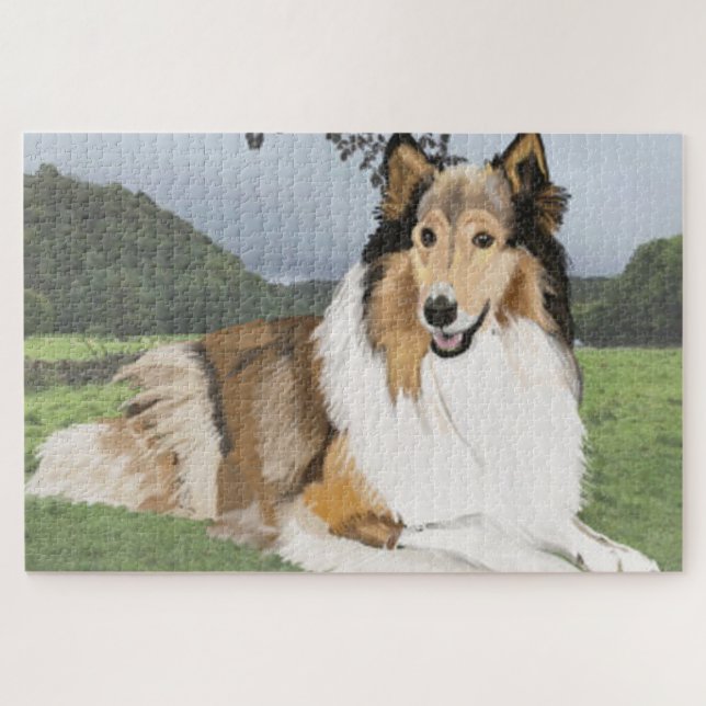 Rough Collie Jigsaw Puzzle (Horizontal)