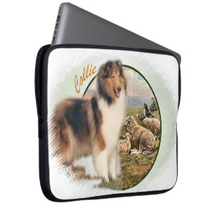 Rough Collie Keeper of the Sheep Laptop Sleeve