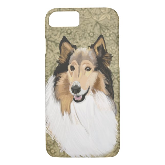 Rough Collie, Long Haired Collie Case-Mate iPhone Case (Back)