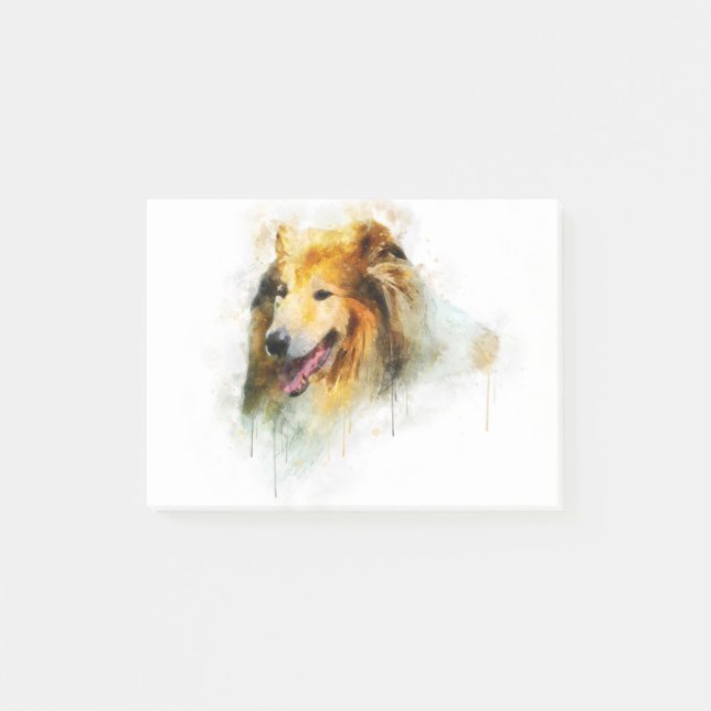 Rough Collie / Long-haired Collie Post-it Notes (Front)