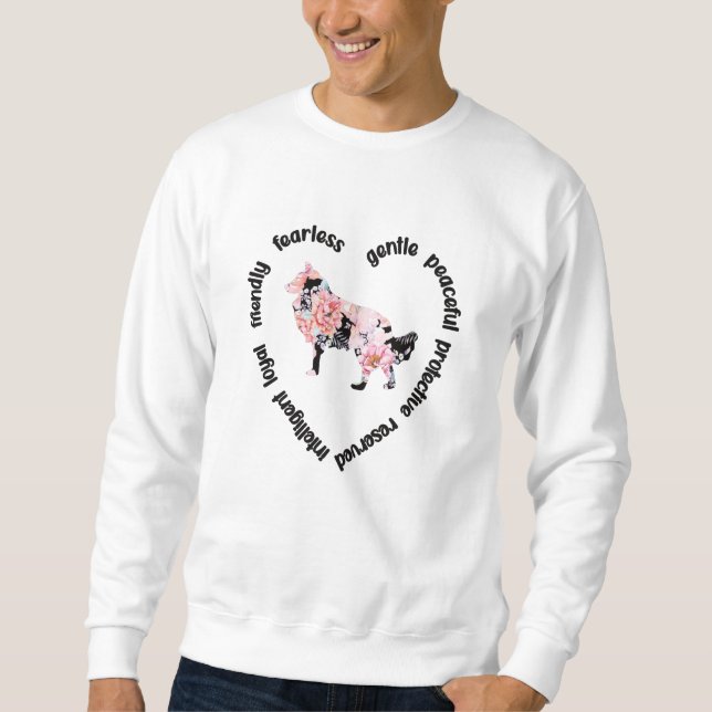 Rough Collie Lover Gift Rough Collie Mum Dog Lover Sweatshirt (Front)
