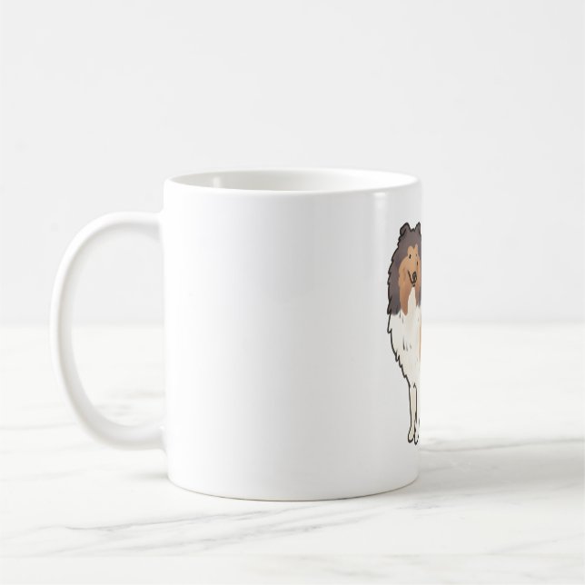 Rough collie Magic Coffee Mug (Left)