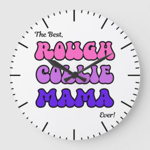 Rough Collie Mama Clock
