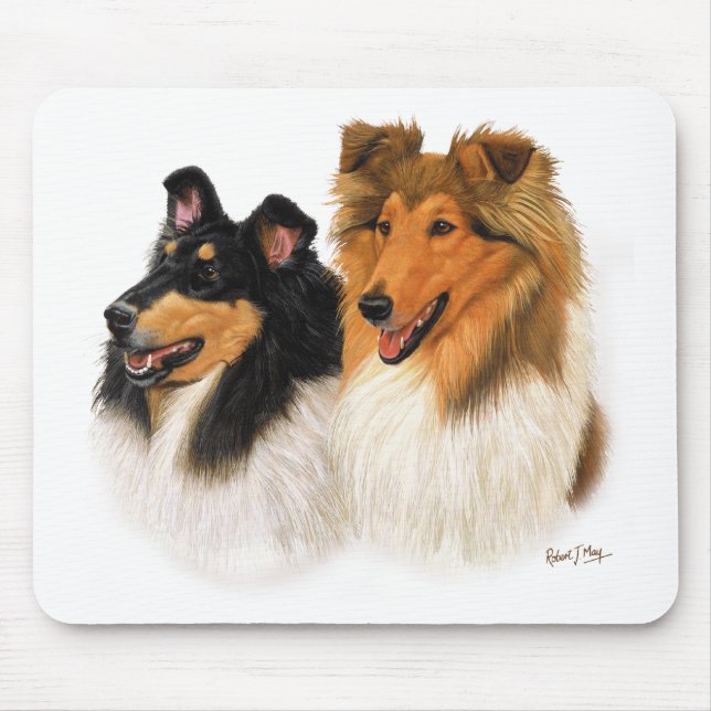 Rough Collie Mouse Mat (Front)