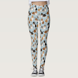 Rough Collie Paws and Bones Leggings