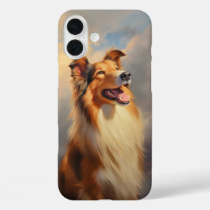 Rough collie / Scottish collie iPhone 16 Plus Case