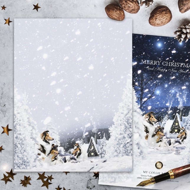 Rough Collies & Lamb, Christmas Tales - Stationery (Creator Uploaded)