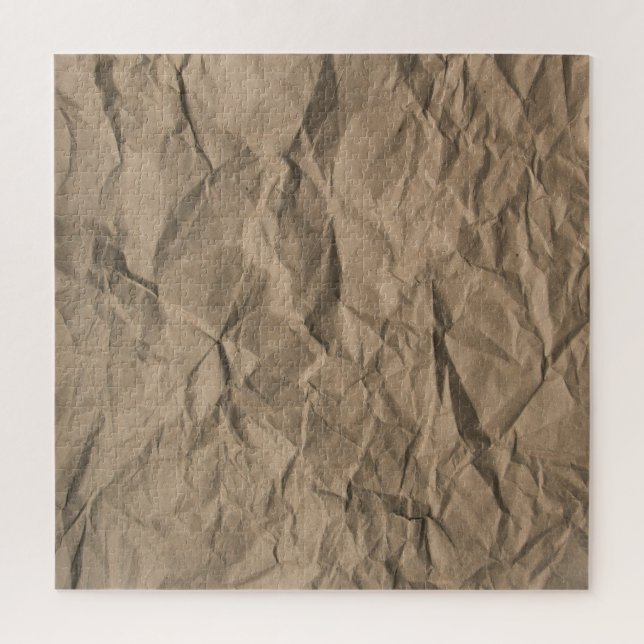 Rough crumpled paper: recycled texture jigsaw puzzle (Vertical)