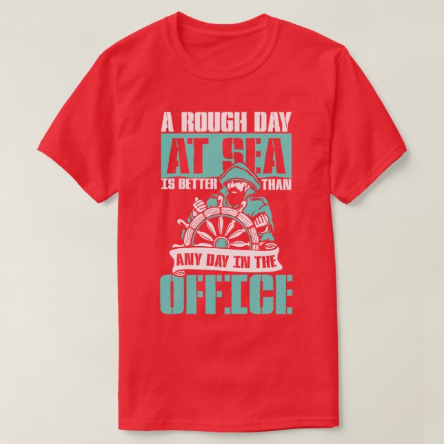 Rough Day at Sea T-Shirt (Design Front)