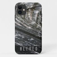 Rough Geology Rock Texture Custom Name iPhone Case