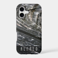 Rough Geology Rock Texture Custom Name iPhone Case