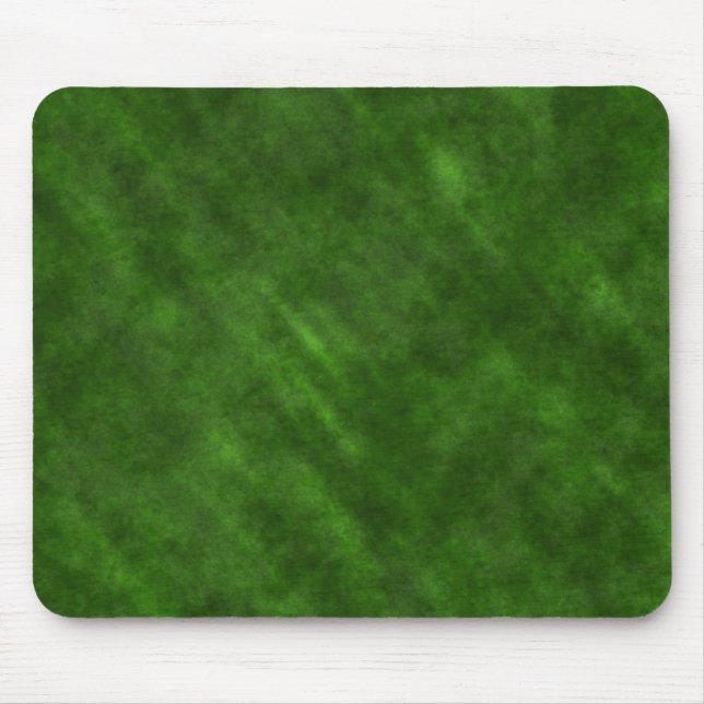Rough Grungy Velvet Texture: Rich Emerald Green Mouse Mat (Front)
