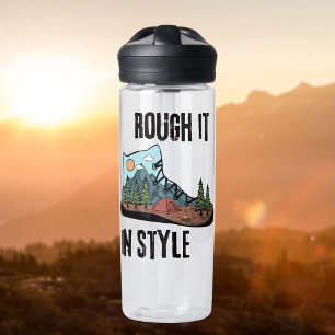 Rough It In Style Camping Life Water Bottle